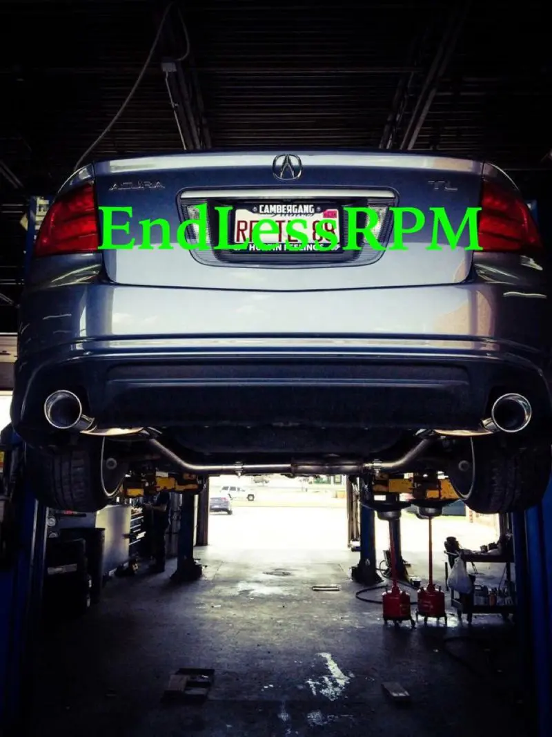 Acura TL Catback Exhaust Single Tipped Non Resonated 04-08 - Image 2